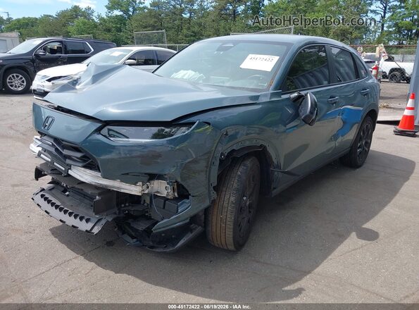 3CZRZ2H5XPM743484 2023 HONDA HR-V Blue Передня ліва чверть