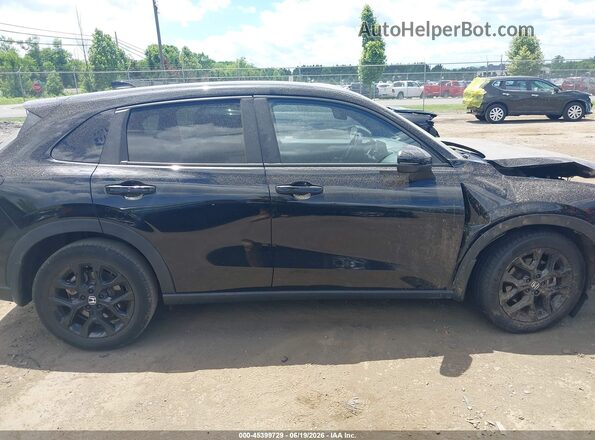 3CZRZ2H5XRM712738 2024 HONDA HR-V Black Vista interior de 360 grados