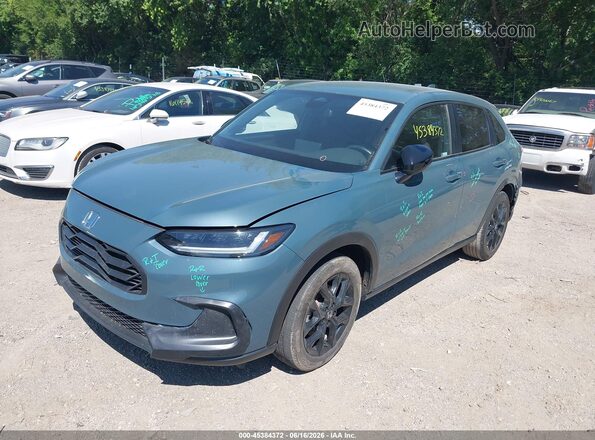 3CZRZ2H5XRM737297 2024 HONDA HR-V Blue Передня ліва чверть