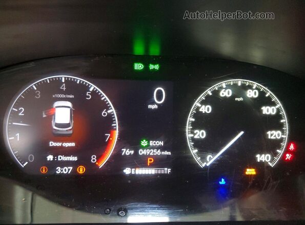 3CZRZ2H70PM748887 2023 HONDA HR-V White Widok zestawu wskaźników