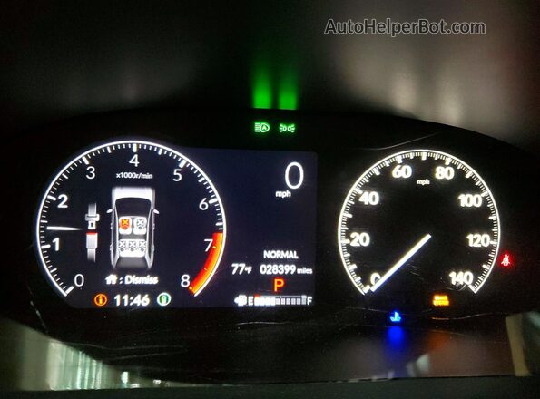3CZRZ2H70SM710424 2025 HONDA HR-V White Вид щитка приладів