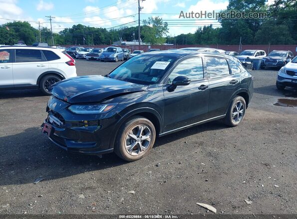 3CZRZ2H71RM748139 2024 HONDA HR-V Black Առջևի ձախ երեք քառորդ տեսարան