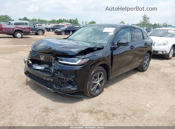 3CZRZ2H73SM763165 2025 HONDA HR-V Black წინა მარცხენა ხედი სამი მეოთხედიდან