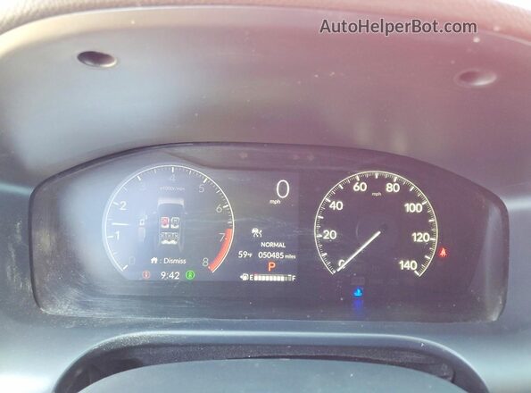 3CZRZ2H74PM710451 2023 HONDA HR-V Red Instrument cluster view