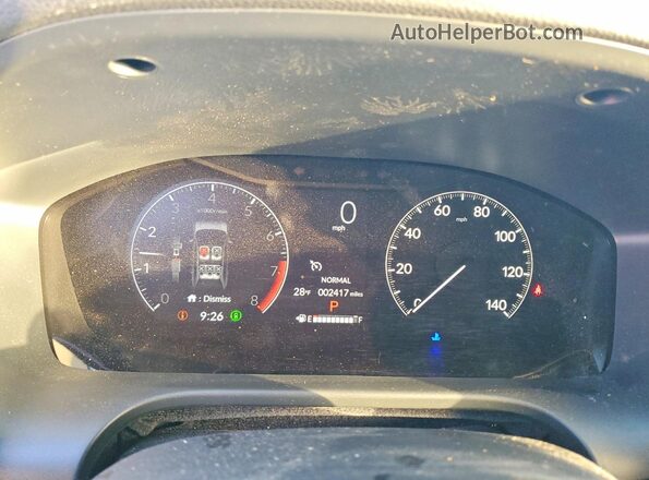 3CZRZ2H74SM794117 2025 HONDA HR-V Green Սարքավորումների վահանակի տեսք