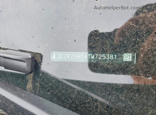 3CZRZ2H74TM725381 2026 HONDA HR-V Белый Вид наклейки с VIN-кодом