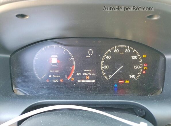3CZRZ2H76RM702127 2024 HONDA HR-V Charcoal ხელსაწყოთა პანელის ხედი