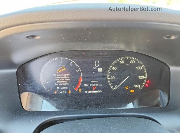 3CZRZ2H77TM719607 2026 HONDA HR-V Gray Սարքավորումների վահանակի տեսք