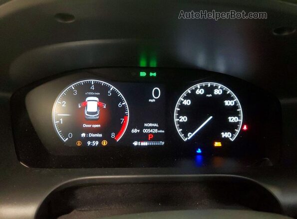 3CZRZ2H77TM753322 2026 HONDA HR-V Black Вид щитка приладів