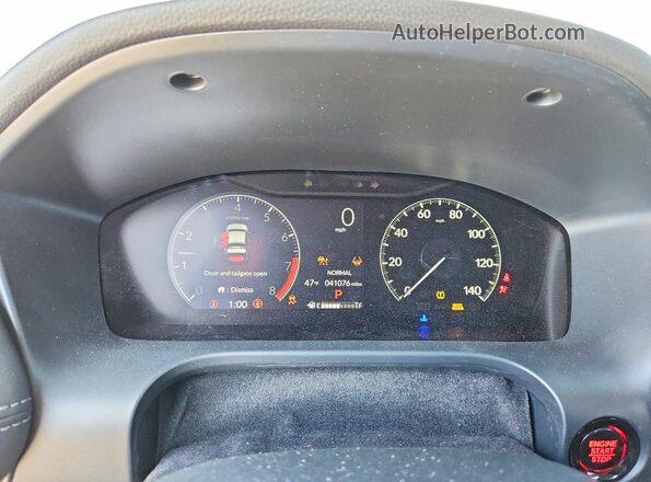 3CZRZ2H78SM753490 2025 HONDA HR-V White Вид щитка приладів