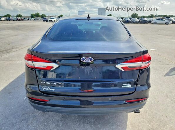 3FA6P0CD1KR181378 2019 FORD FUSION Black უკანა ხედი