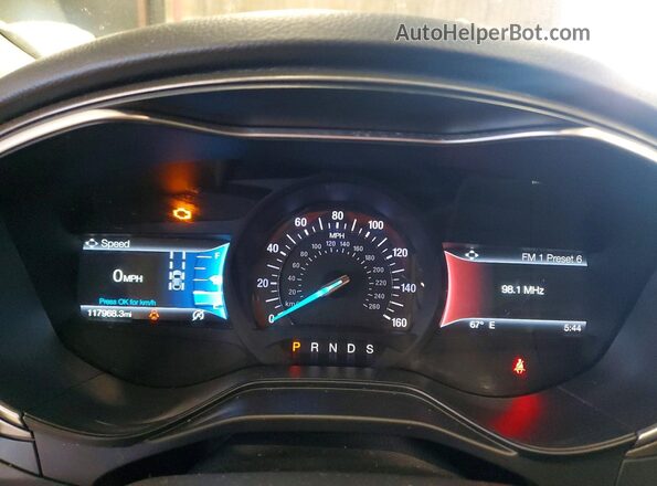 3FA6P0CD2KR110383 2019 FORD FUSION Gray 