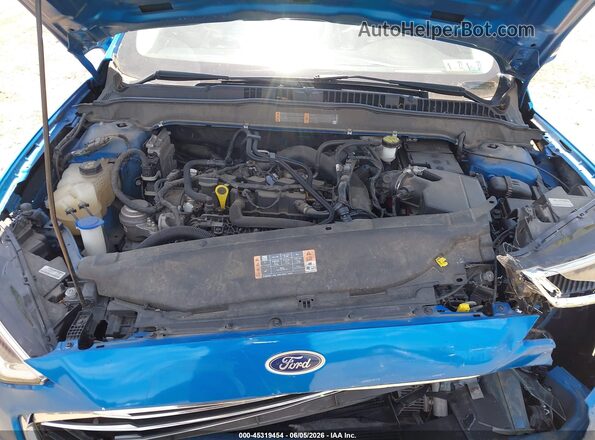 3FA6P0CD3KR150486 2019 FORD FUSION Blue Widok z tyłu