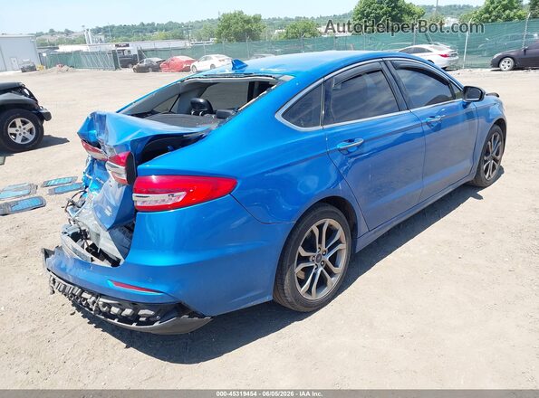 3FA6P0CD3KR150486 2019 FORD FUSION Blue Tył prawy