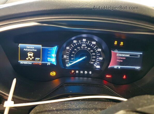 3FA6P0CD3KR284141 2019 FORD FUSION Серый 