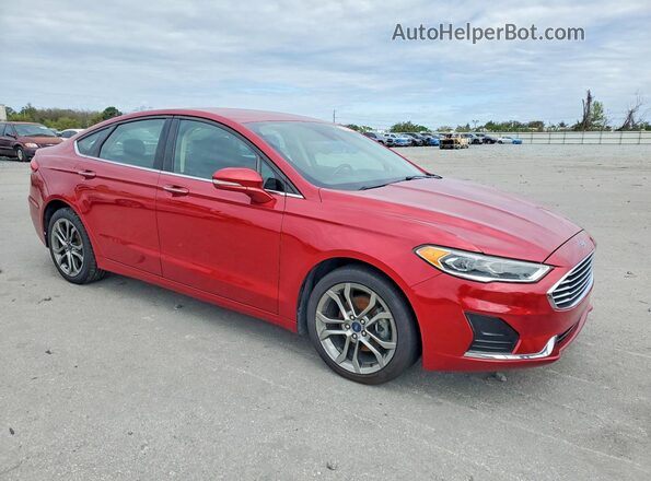 3FA6P0CD3LR154278 2020 FORD FUSION Красный Передняя правая четверть