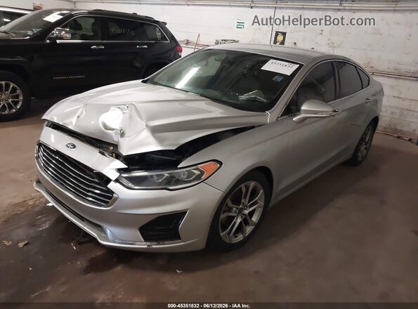 3FA6P0CD4KR237975 2019 FORD FUSION Silver Передня ліва чверть