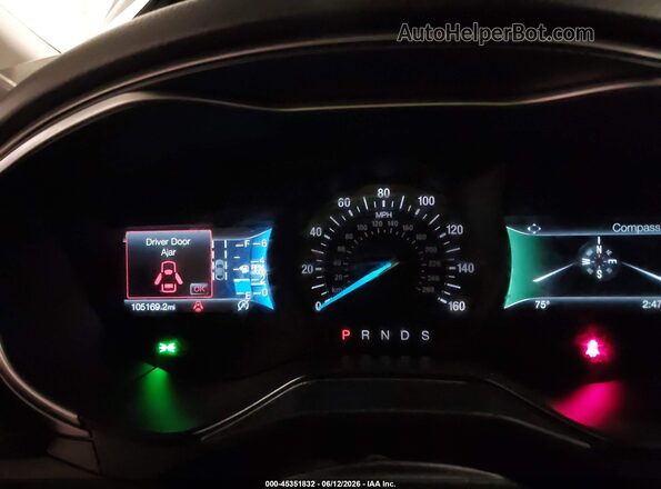 3FA6P0CD4KR237975 2019 FORD FUSION Silver Вид задніх сидінь