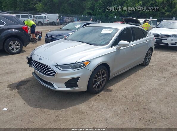 3FA6P0CD5KR180556 2019 FORD FUSION Silver Առջևի ձախ երեք քառորդ տեսարան