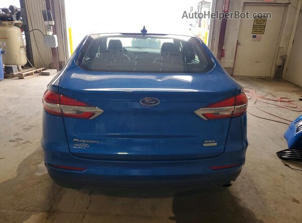 3FA6P0CD5LR192675 2020 FORD FUSION Blue Հետևի տեսք