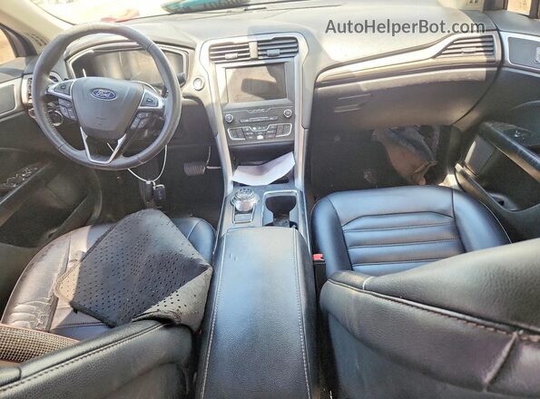 3FA6P0CD6KR141507 2019 FORD FUSION Black Widok deski rozdzielczej