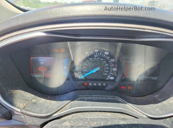 3FA6P0CD6KR141507 2019 FORD FUSION Black Widok zestawu wskaźników