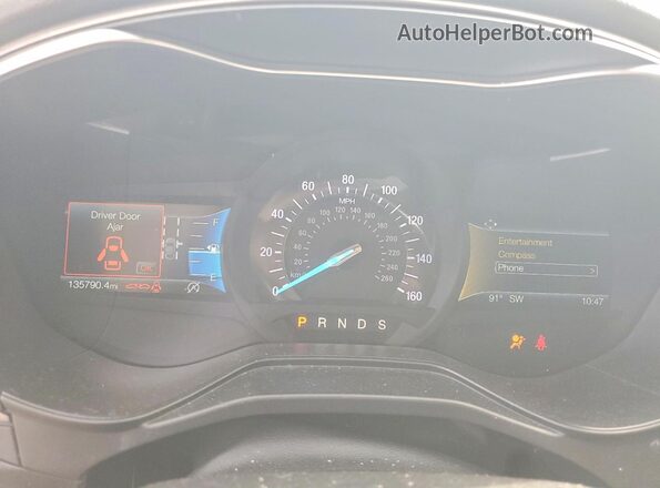 3FA6P0CD6KR181599 2019 FORD FUSION Gray ხელსაწყოთა პანელის ხედი