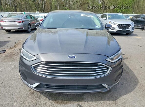 3FA6P0CD6KR181599 2019 FORD FUSION Gray წინა ხედი