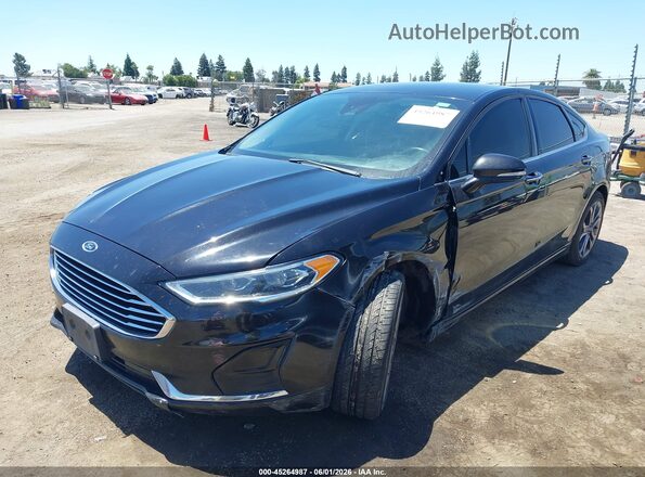 3FA6P0CD6LR117760 2020 FORD FUSION Black Vista tres cuartos delantera izquierda