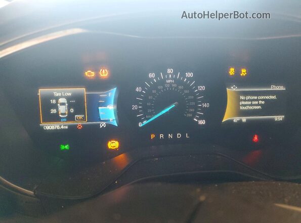 3FA6P0CD7LR196145 2020 FORD FUSION Gray Instrument cluster view