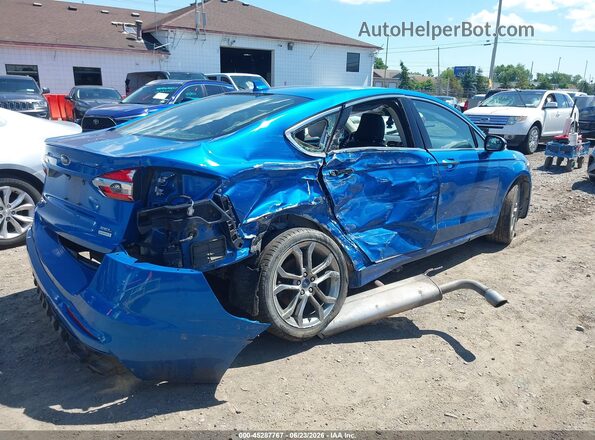 3FA6P0CD8KR117645 2019 FORD FUSION Blue Հետևի աջ