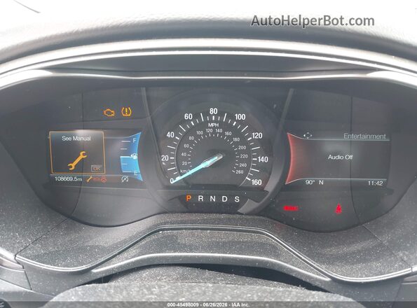 3FA6P0CD8KR118164 2019 FORD FUSION Silver Հետևի նստատեղերի տեսք