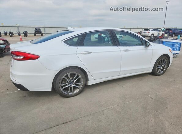 3FA6P0CD9KR145325 2019 FORD FUSION Белый Задняя правая четверть