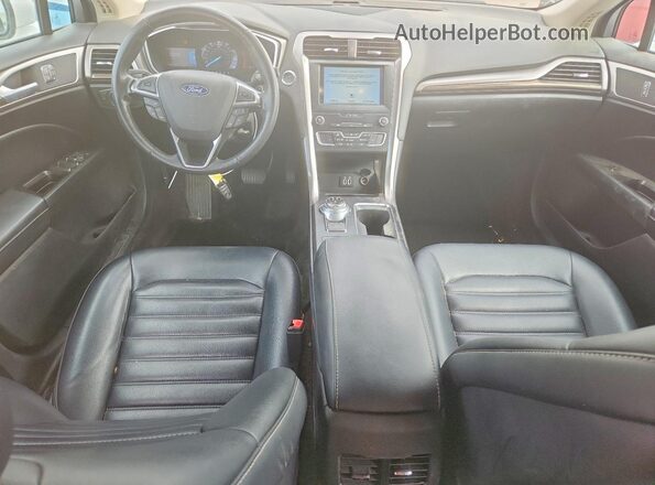 3FA6P0CD9KR145325 2019 FORD FUSION Белый Вид панели приборов