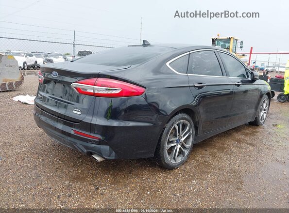 3FA6P0CD9KR259485 2019 FORD FUSION Black Задня права чверть
