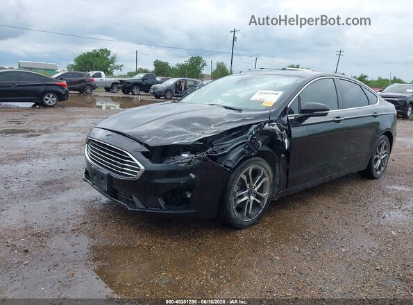 3FA6P0CD9KR259485 2019 FORD FUSION Black Передня ліва чверть