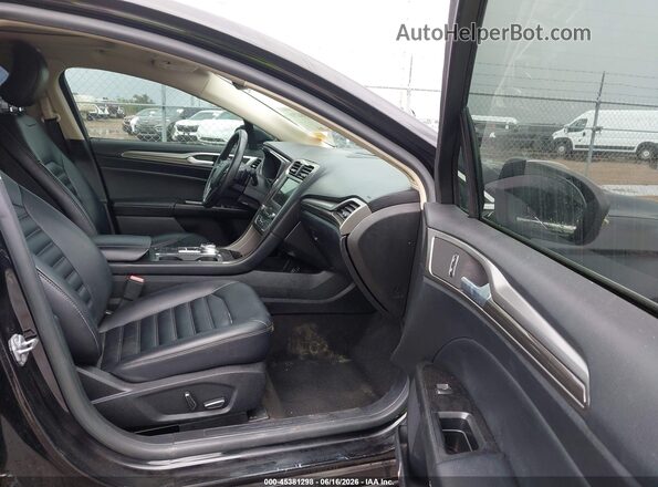 3FA6P0CD9KR259485 2019 FORD FUSION Black Вид салону спереду