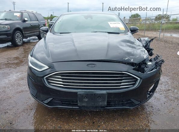 3FA6P0CD9KR259485 2019 FORD FUSION Black Вид щитка приладів