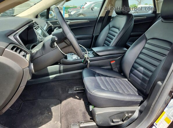3FA6P0CD9LR258421 2020 FORD FUSION Black Widok wnętrza z przodu