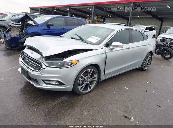 3FA6P0D90HR200781 2017 FORD FUSION Silver Առջևի ձախ երեք քառորդ տեսարան