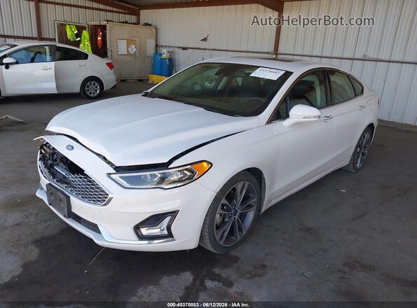 3FA6P0D90LR131356 2020 FORD FUSION White Vista tres cuartos delantera izquierda