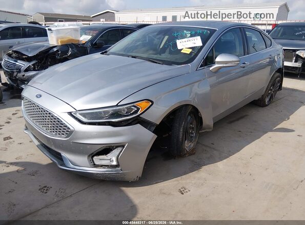 3FA6P0D90LR192884 2020 FORD FUSION Gray Vista tres cuartos delantera izquierda