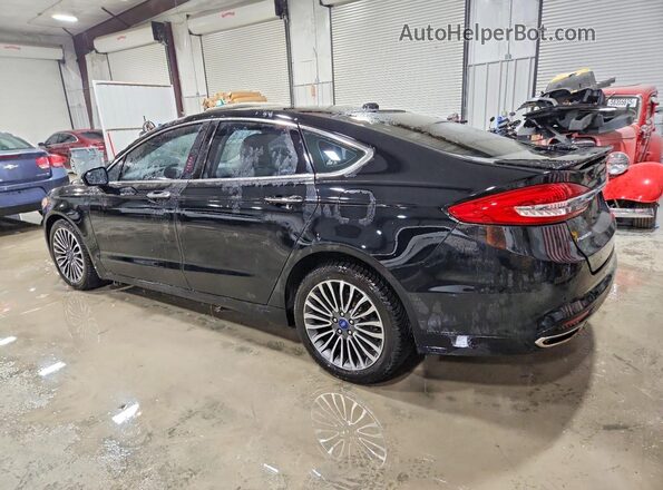 3FA6P0D91JR146123 2018 FORD FUSION Black Tył lewy