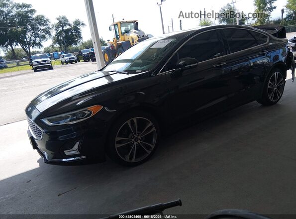 3FA6P0D91LR192327 2020 FORD FUSION Black წინა მარცხენა ხედი სამი მეოთხედიდან