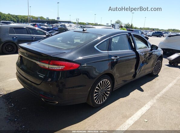 3FA6P0D92HR106904 2017 FORD FUSION Black Trasero derecho