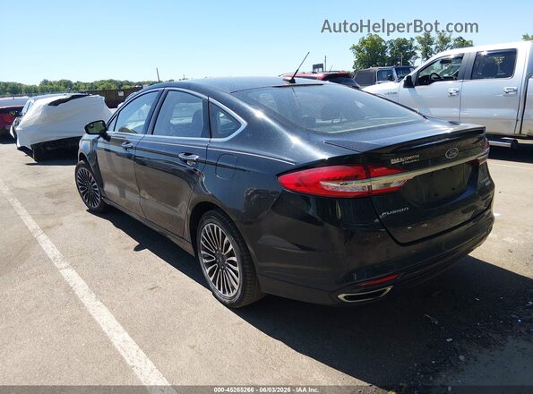 3FA6P0D92HR106904 2017 FORD FUSION Black Trasero izquierdo