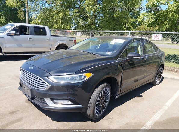 3FA6P0D92HR106904 2017 FORD FUSION Black Vista tres cuartos delantera izquierda