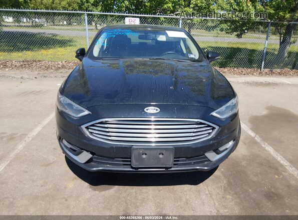 3FA6P0D92HR106904 2017 FORD FUSION Black Vista del cuadro de instrumentos