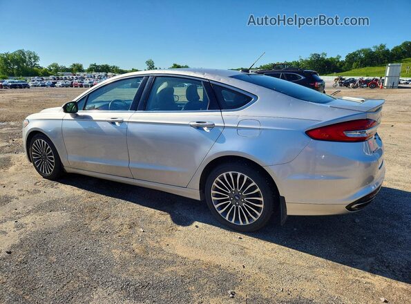 3FA6P0D93JR206161 2018 FORD FUSION Silver Rear left