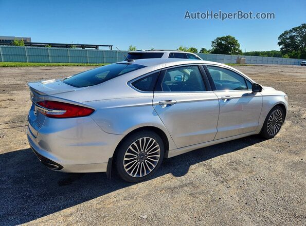 3FA6P0D93JR206161 2018 FORD FUSION Silver Rear right